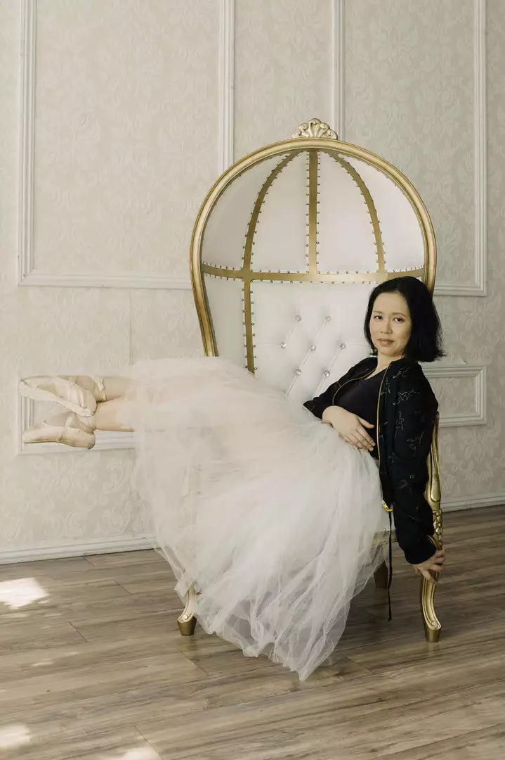 Symbology Dancing Ballerina Modal Bomber - Black + Gold Clothing 3 Symbology Dancing Ballerina Modal Bomber - Black + Gold Clothing