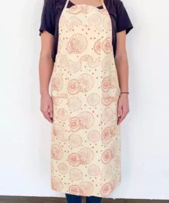 Symbology Dancing Umbrellas + Ginkgo Leaf Reversible Apron Home Goods