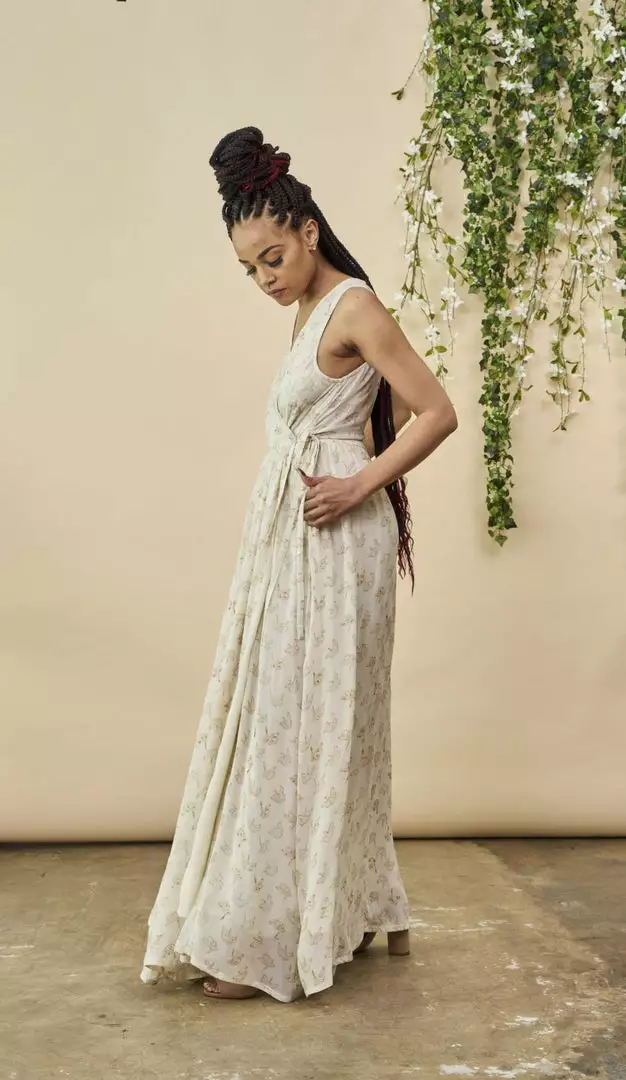 Symbology Ginkgo Leaf Maxi Dress Special Occasion 4 Symbology Ginkgo Leaf Maxi Dress Special Occasion