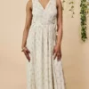Symbology Ginkgo Leaf Maxi Dress Special Occasion