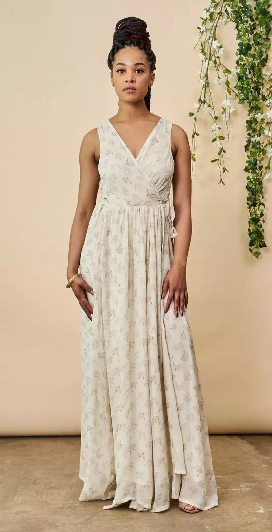 Symbology Ginkgo Leaf Maxi Dress Special Occasion 1 Symbology Ginkgo Leaf Maxi Dress Special Occasion