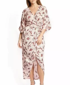 Symbology Hibiscus Flower Wrap - Rose + Berry