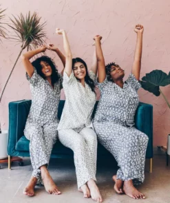 Symbology Best Sellers Modal Leopard Pajama Set - Cream + Sage 9 Symbology Best Sellers Modal Leopard Pajama Set - Cream + Sage