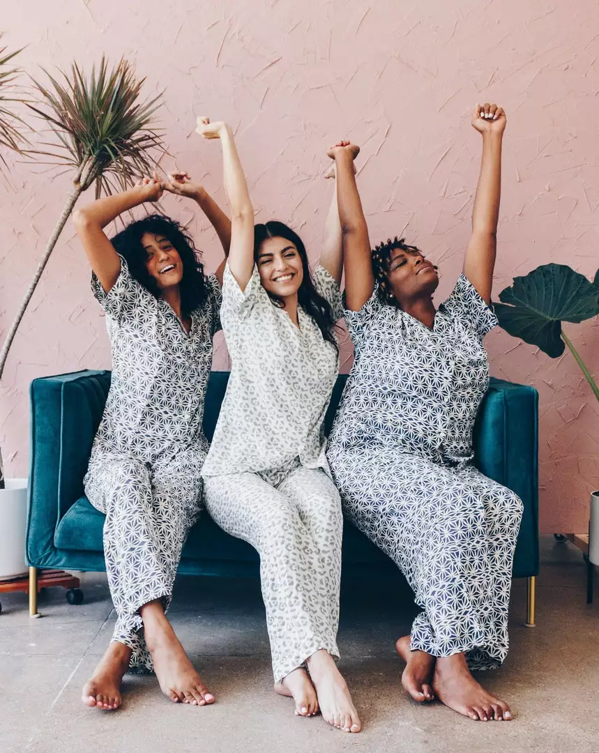 Symbology Best Sellers Modal Leopard Pajama Set - Cream + Sage 3 Symbology Best Sellers Modal Leopard Pajama Set - Cream + Sage