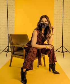 Symbology Clothing Leopard Sleeveless Jumpsuit - Sierra + Black