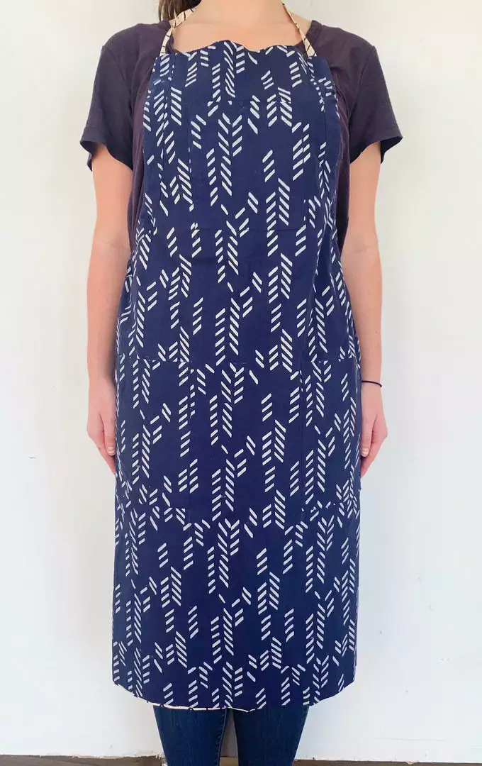 Symbology Feather/ Deco Reversible Apron Home Goods 1 Symbology Feather/ Deco Reversible Apron Home Goods