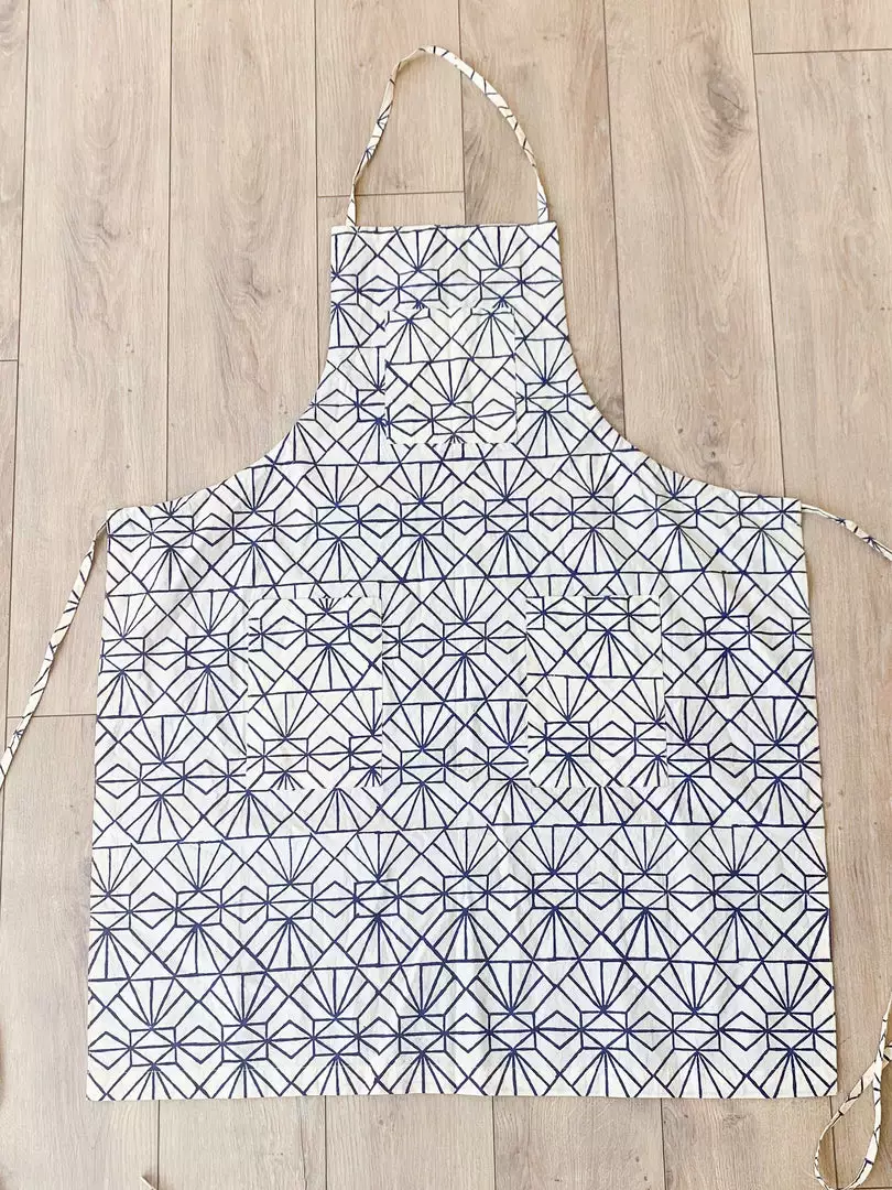 Symbology Feather/ Deco Reversible Apron Home Goods 3 Symbology Feather/ Deco Reversible Apron Home Goods