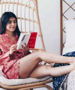 Symbology Tattoo Flower Pajama Set - Dusty Rose + Cream 7 Symbology Tattoo Flower Pajama Set - Dusty Rose + Cream