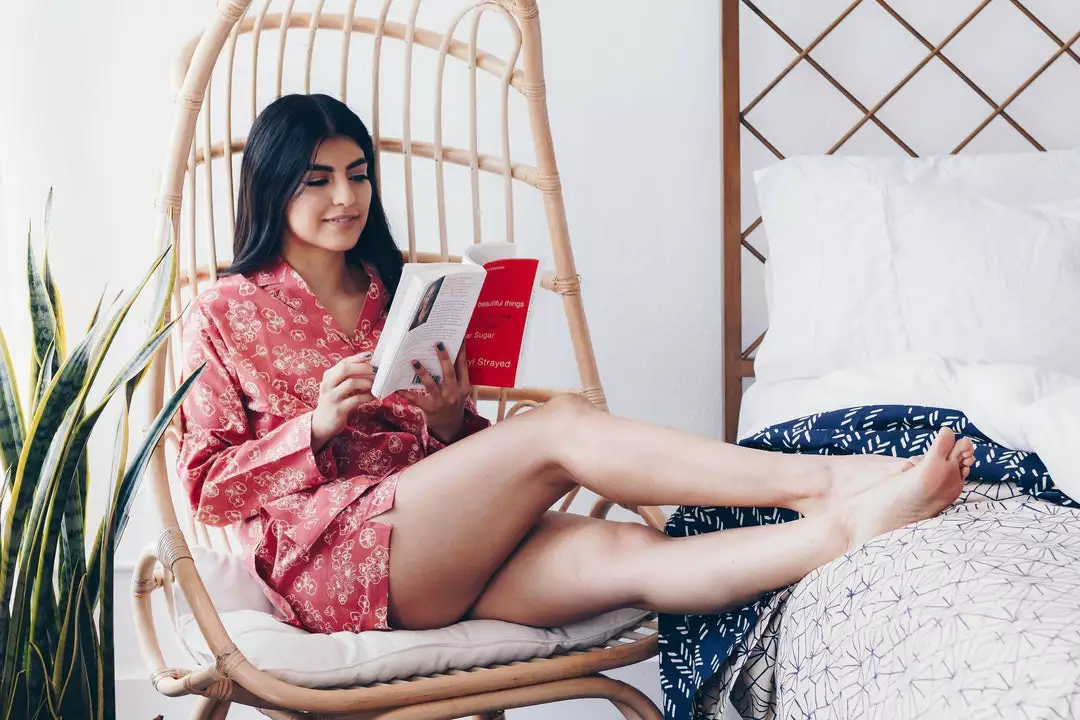 Symbology Tattoo Flower Pajama Set - Dusty Rose + Cream 4 Symbology Tattoo Flower Pajama Set - Dusty Rose + Cream