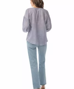 Synergy Organic Clothing Amber Top - Navy Checked Sale