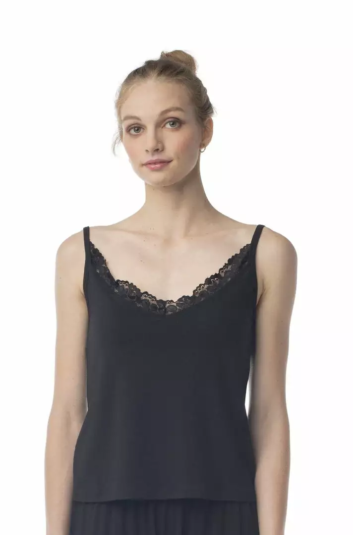 Synergy Organic Clothing Bare All Tencel Camisole - Black Sale 1 Synergy Organic Clothing Bare All Tencel Camisole - Black Sale