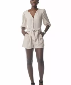 Synergy Organic Clothing Cadence Romper - Chateau Gray Sale 8 Synergy Organic Clothing Cadence Romper - Chateau Gray Sale