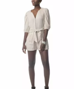 Synergy Organic Clothing Cadence Romper - Chateau Gray Sale 10 Synergy Organic Clothing Cadence Romper - Chateau Gray Sale
