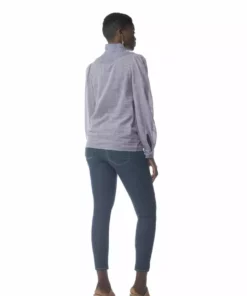 Synergy Organic Clothing Delphina Top - Navy Checked Best Sellers