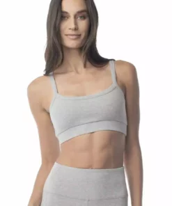 Synergy Organic Clothing Go To Yoga Bra - Heather Gray
