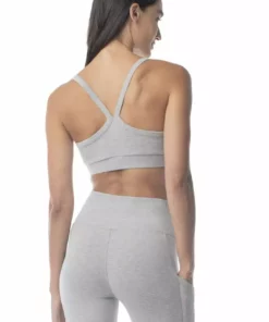 Synergy Organic Clothing Go To Yoga Bra - Heather Gray
