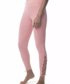 Synergy Organic Clothing Sale Lace Up Legging Pant - Mauve