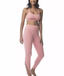 Synergy Organic Clothing Sale Lace Up Legging Pant - Mauve 10 Synergy Organic Clothing Sale Lace Up Legging Pant - Mauve