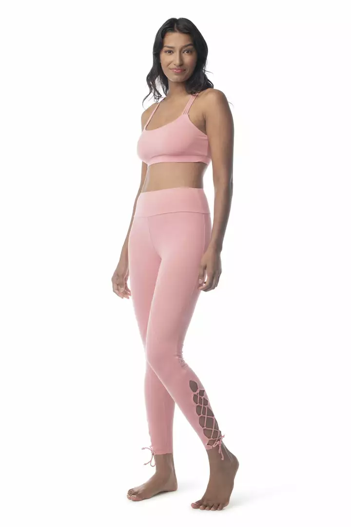 Synergy Organic Clothing Sale Lace Up Legging Pant - Mauve 5 Synergy Organic Clothing Sale Lace Up Legging Pant - Mauve