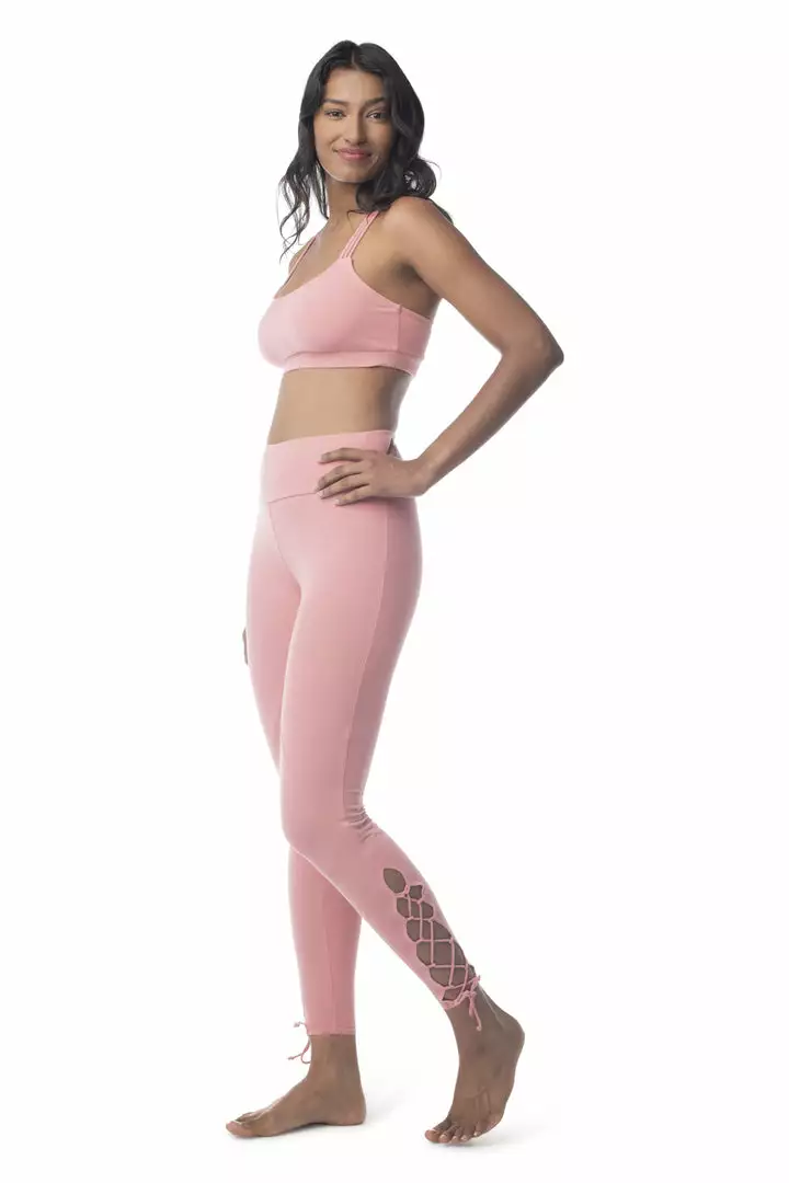 Synergy Organic Clothing Sale Lace Up Legging Pant - Mauve 7 Synergy Organic Clothing Sale Lace Up Legging Pant - Mauve