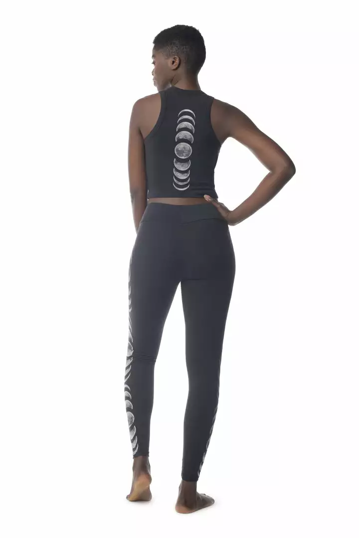 Synergy Organic Clothing Sale Moon Phases Basic Legging - Black 8 Synergy Organic Clothing Sale Moon Phases Basic Legging - Black