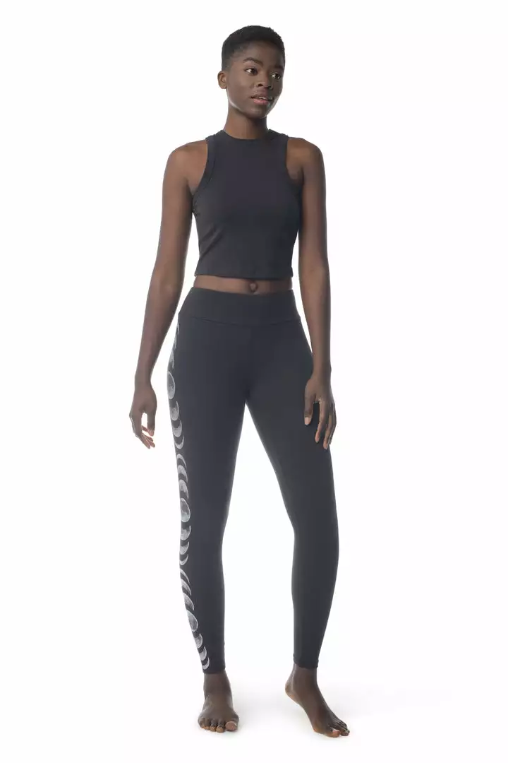 Synergy Organic Clothing Sale Moon Phases Basic Legging - Black 3 Synergy Organic Clothing Sale Moon Phases Basic Legging - Black
