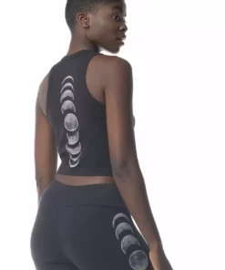 Synergy Organic Clothing Moon Phases Elevate Tank Top - Black