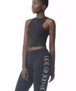 Synergy Organic Clothing Moon Phases Elevate Tank Top - Black 10 Synergy Organic Clothing Moon Phases Elevate Tank Top - Black