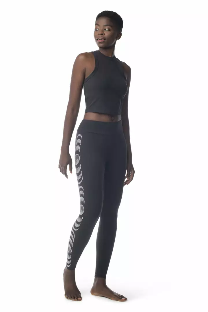 Synergy Organic Clothing Moon Phases Elevate Tank Top - Black 6 Synergy Organic Clothing Moon Phases Elevate Tank Top - Black