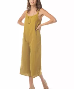 Synergy Organic Clothing Onward Jumpsuit - Ecru Olive