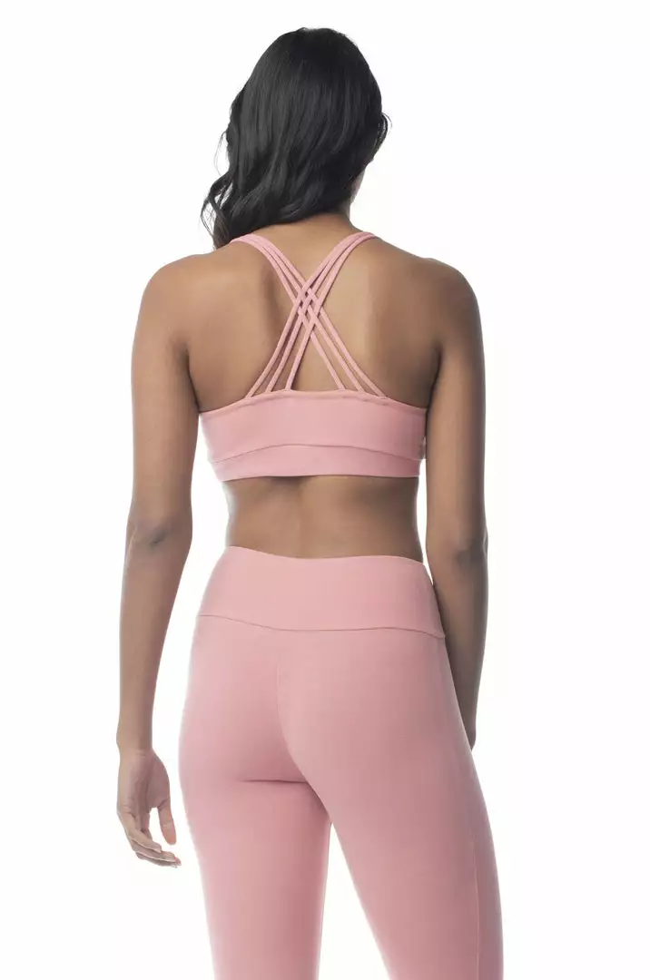 Synergy Organic Clothing Rhythm Yoga Bra - Mauve 2 Synergy Organic Clothing Rhythm Yoga Bra - Mauve
