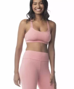Synergy Organic Clothing Rhythm Yoga Bra - Mauve