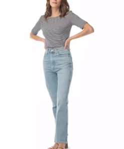 Synergy Organic Clothing Striped Column Tee - Black Sale 9 Synergy Organic Clothing Striped Column Tee - Black Sale