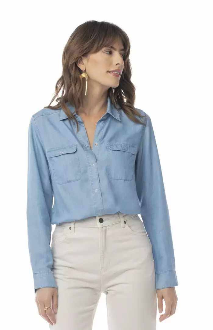 Synergy Organic Clothing True Blue Tencel Top Best Sellers 1 Synergy Organic Clothing True Blue Tencel Top Best Sellers