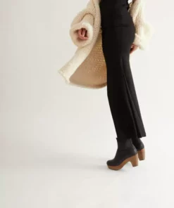 Coclico Tau Shearling Clog - Black