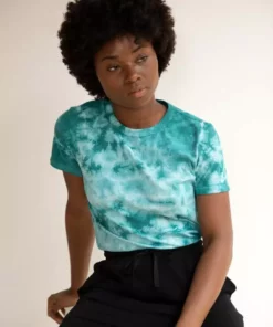 North Of West Best Sellers Taylor Tie Dye Tee - Atlantic