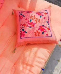 Soil To Studio Teejan Linen Throw Pillow Cover - Bright Pink 11 Soil To Studio Teejan Linen Throw Pillow Cover - Bright Pink