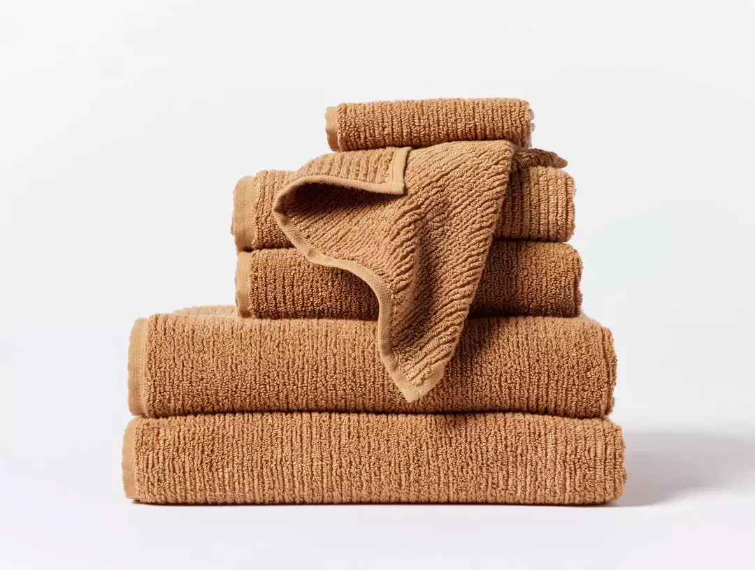 Coyuchi New Arrivals Temescal Ribbed Towels - Terra 1 Coyuchi New Arrivals Temescal Ribbed Towels - Terra