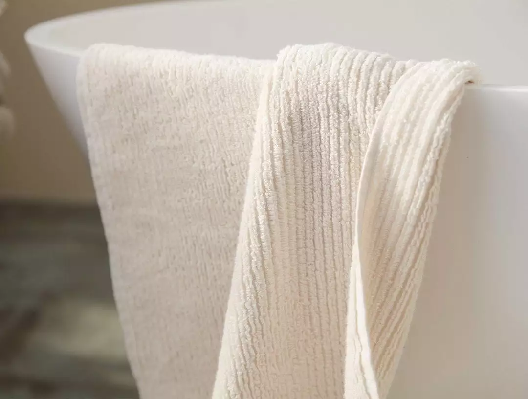 Coyuchi Temescal Ribbed Towels - Undyed 4 Coyuchi Temescal Ribbed Towels - Undyed