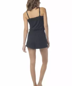 Synergy Organic Clothing Tencel Sleep Romper - Black