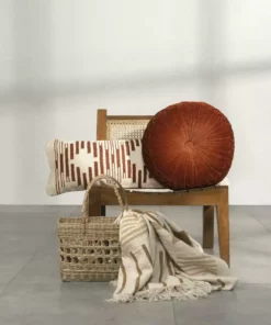 Casa Amarosa Terra Diamond Lumbar Pillow Cover Home Goods