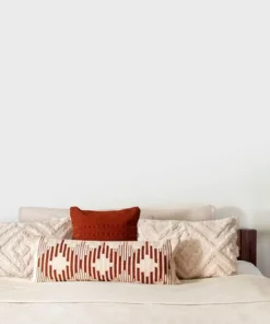 Casa Amarosa Terra Diamond Lumbar Pillow Cover Home Goods