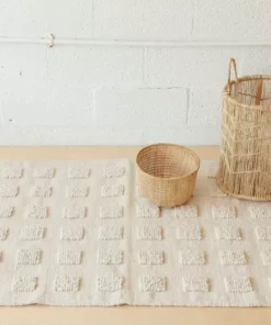 Territory Design Home Goods Cuadro Wool Rug - Cream