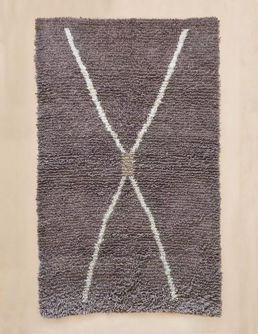 Territory Design Exis Wool Shag Rug - Cinder 1 Territory Design Exis Wool Shag Rug - Cinder