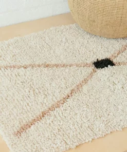 Territory Design Home Goods Exis Wool Shag Rug - Cream