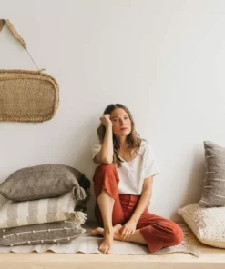 Territory Design Flecha Throw Pillow Cover - Gray Home Goods