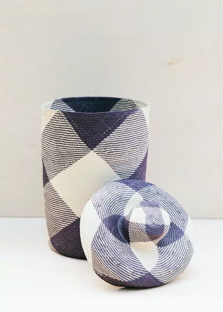 Territory Design Japa Tall Basket - Midnight Home Goods 4 Territory Design Japa Tall Basket - Midnight Home Goods