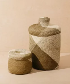 Territory Design Japa Tall Basket - Olive