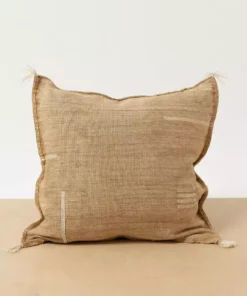 Territory Design Lines Throw Pillow Cover - Washed Black