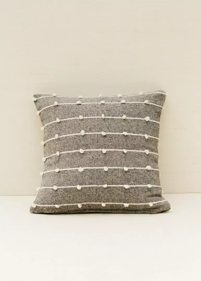 Territory Design Loops Throw Pillow Cover - Gray 1 Territory Design Loops Throw Pillow Cover - Gray